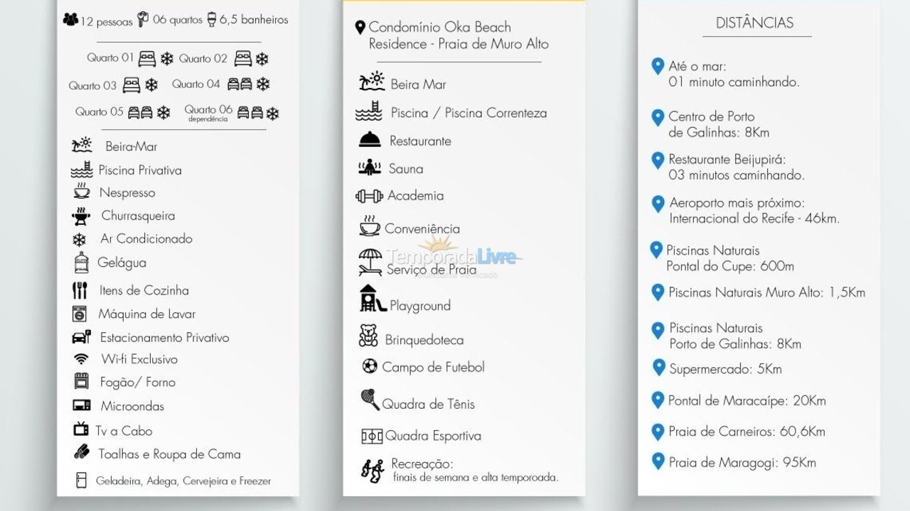 Casa para alquiler de vacaciones em Ipojuca (Praia de Muro Alto)