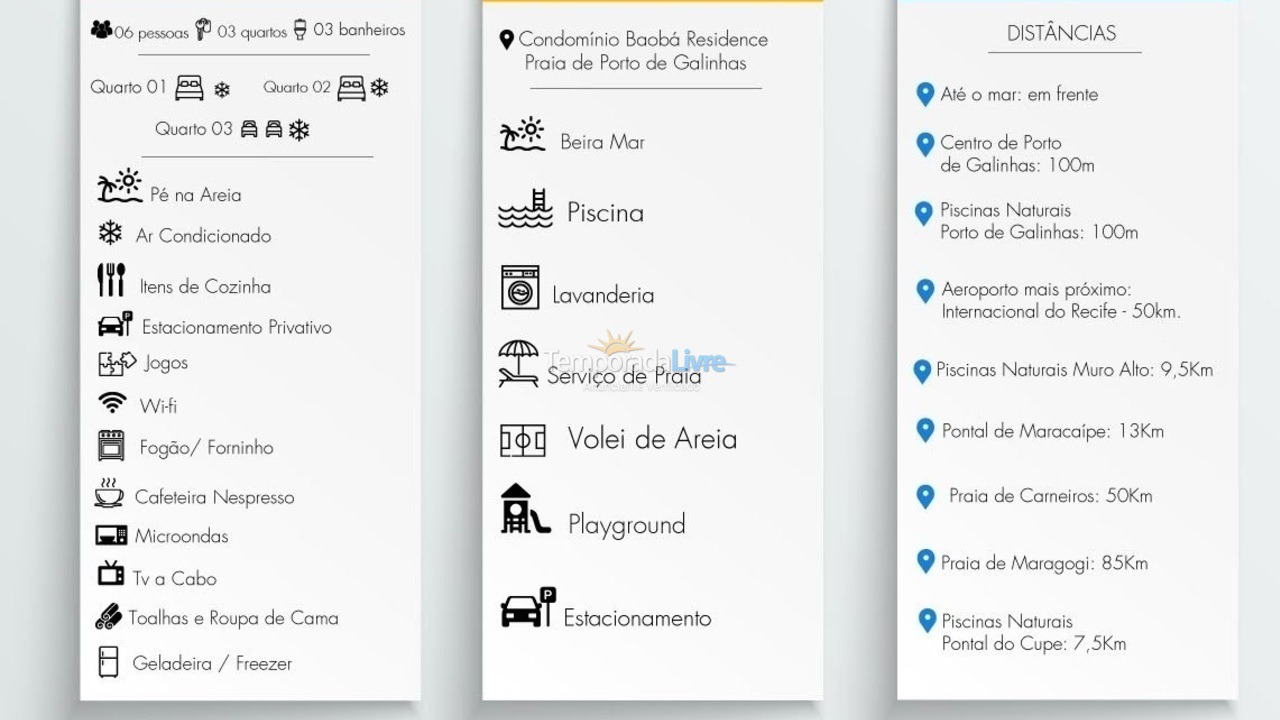 Apartamento para aluguel de temporada em Porto de Galinhas (Porto de Galinhas)