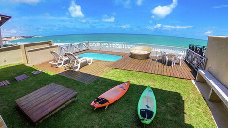 House standing on the sand in elbow paradise