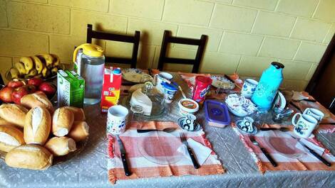 Mesa de jantar e café da manhã