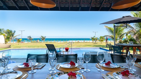 Bungalow Beira-Mar con 5 suites Pool no Cupe