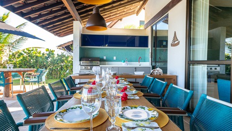 Bungalow Beira-Mar con 5 suites Pool no Cupe