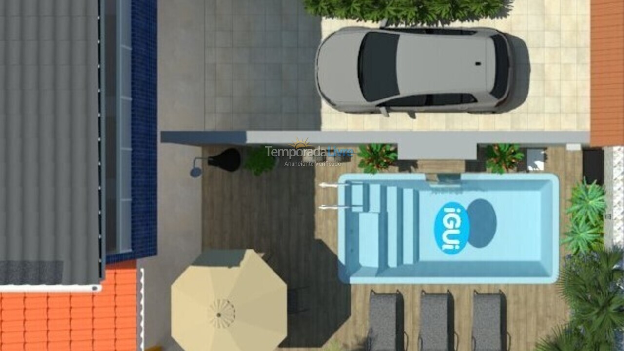 Casa para alquiler de vacaciones em Bertioga (Praia do Indaiá)