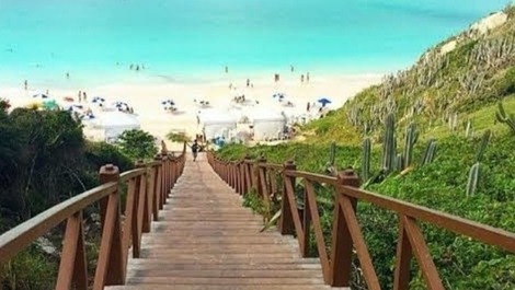 Hermoso apartamento frente al mar en Arraial do Cabo, Praia Grande.