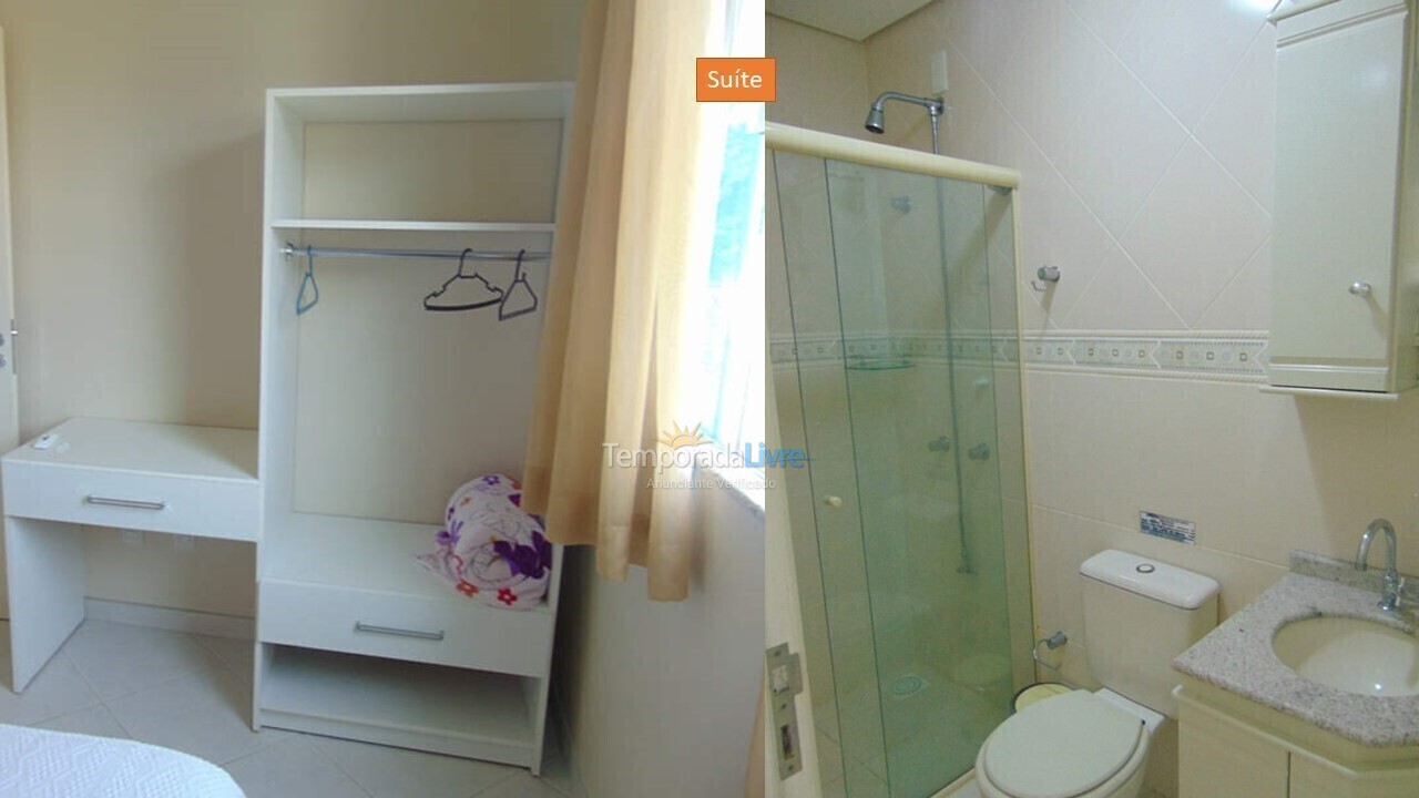 Apartamento para aluguel de temporada em Governador Celso Ramos (Praia de Palmas)