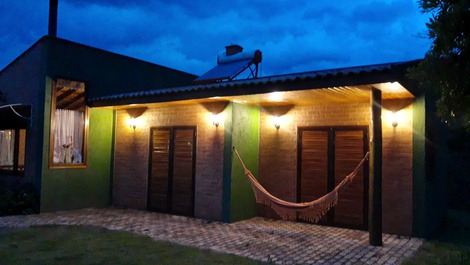 Vista dos quartos a noite