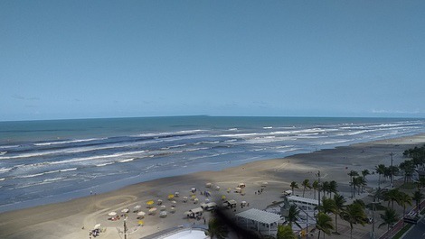 Apt foot in the sand, with beautiful view of the sea, city Ocian Praia Grande