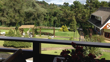 Vista de uma das varandas do apto