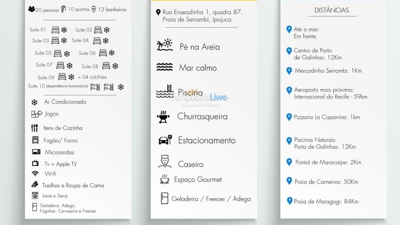 Apartment for vacation rental in Ipojuca (Praia de Serrambi)