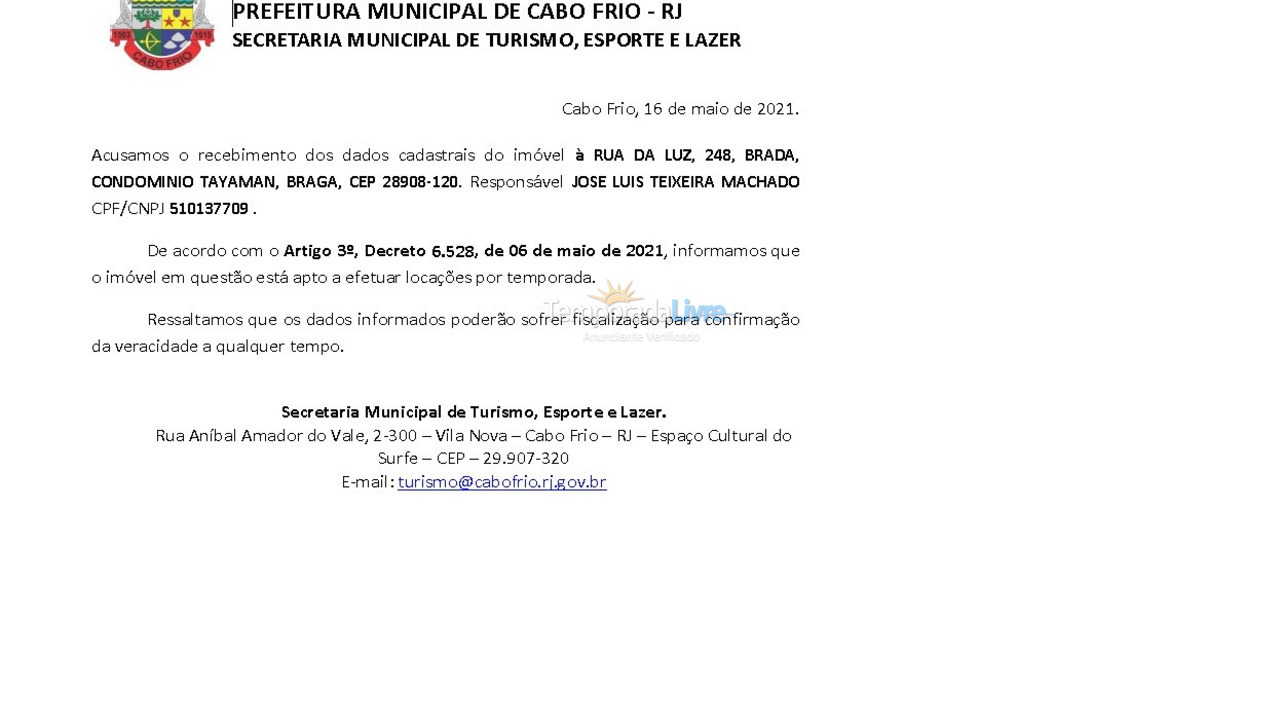 House for vacation rental in Cabo Frio (Praia do Forte)