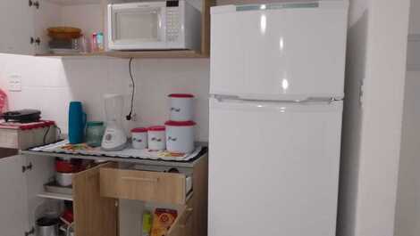 Apartment in Mongaguá right on the sand