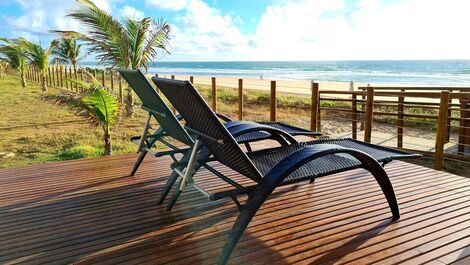 Área privativa do resort à beira-mar 