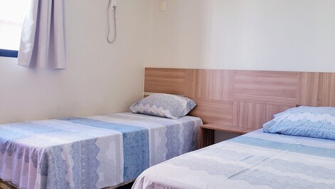 Apartamento amueblado, 3 dormitorios, con Wi-fi, Praia de Cabo Branco PB-Brasil