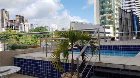 Apartamento amueblado, 3 dormitorios, con Wi-fi, Praia de Cabo Branco PB-Brasil