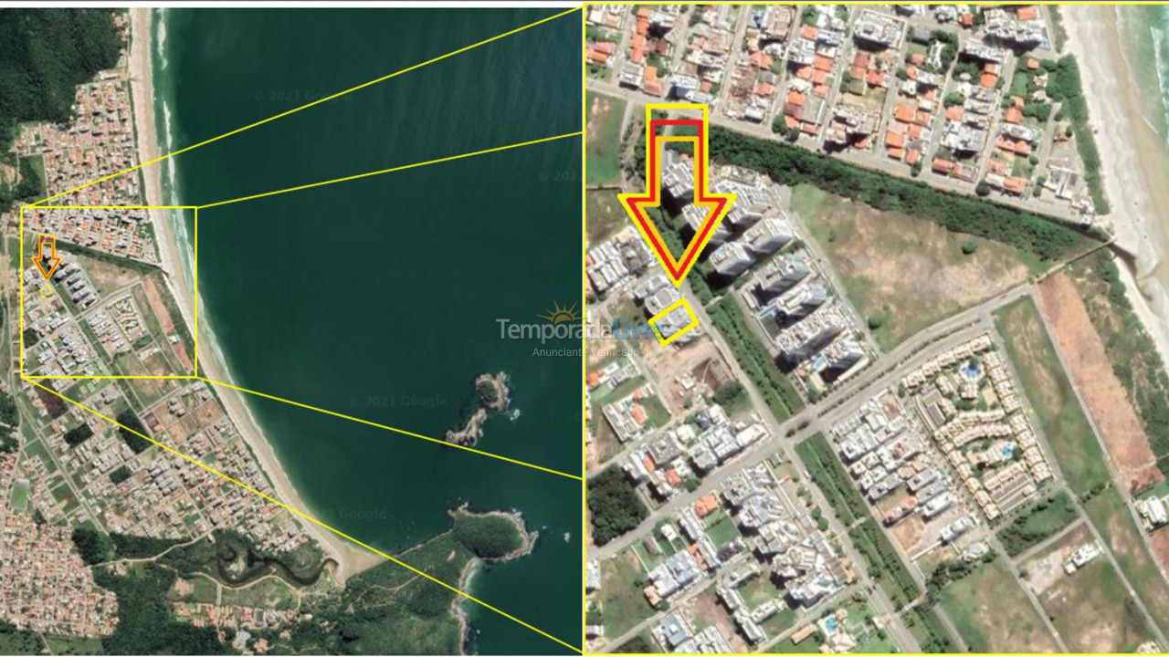 Apartamento para alquiler de vacaciones em Governador Celso Ramos (Praia de Palmas)