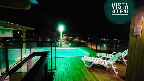 HERMOSA COBERTURA FRENTE AL MAR CON PISCINA, WI-FI, AC EN LAS HABITACIONES