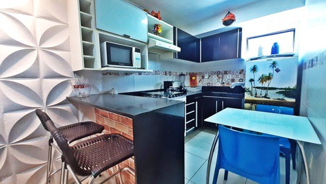 Apartment for vacation rental on the beach of Tambaú / João Pessoa