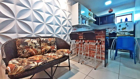 Apartment for vacation rental on the beach of Tambaú / João Pessoa