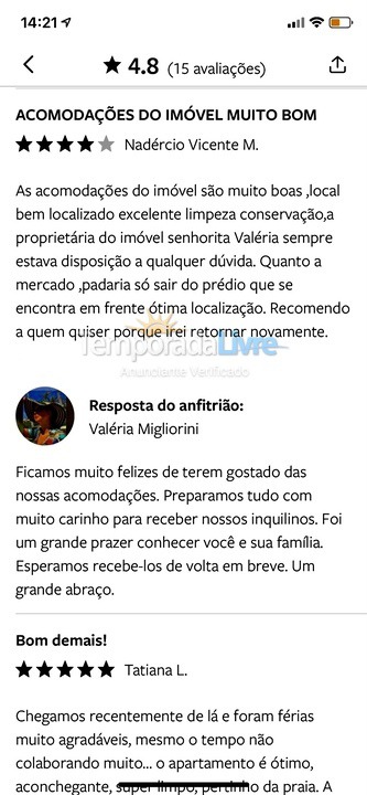 Apartamento para aluguel de temporada em Balneário Camboriú (Praia Central)