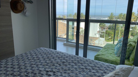 Beautiful Front View Gourmet Balcony Pé na Areia