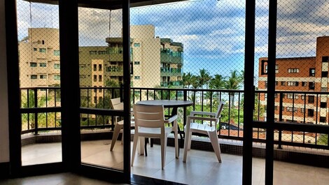 Vista para o mar da sala