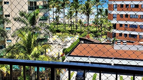 Vista da varanda para o mar