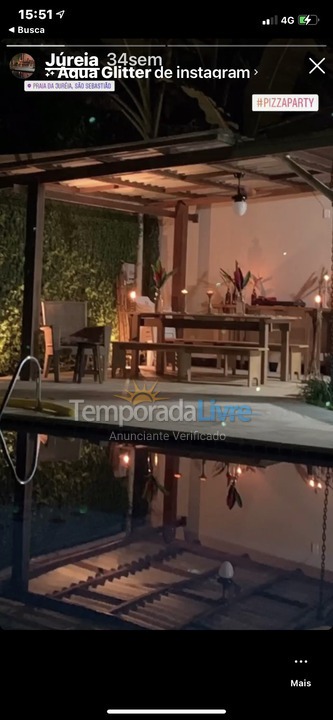 Casa para alquiler de vacaciones em São Sebastião (Praia da Jureia)