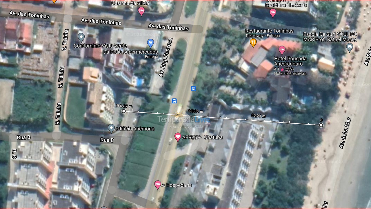 Apartamento para aluguel de temporada em Ubatuba (Praia das Toninhas)