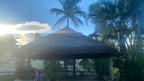 Quiosque com churrasqueira