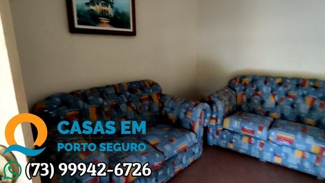 Cód.C011-Casa 5 quartos, 25 pessoas, piscina, 250m da praia de Mundaí.