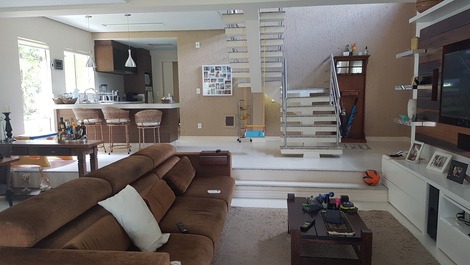 Casa na Praia Mole na beira da praia da Lagoa da Conceição - Paraíso