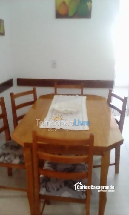 Apartamento para aluguel de temporada em Piratuba (Centro)