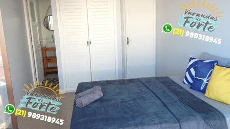 Apartamento de 2 dormitorios frente al mar con vistas - Praia do Forte