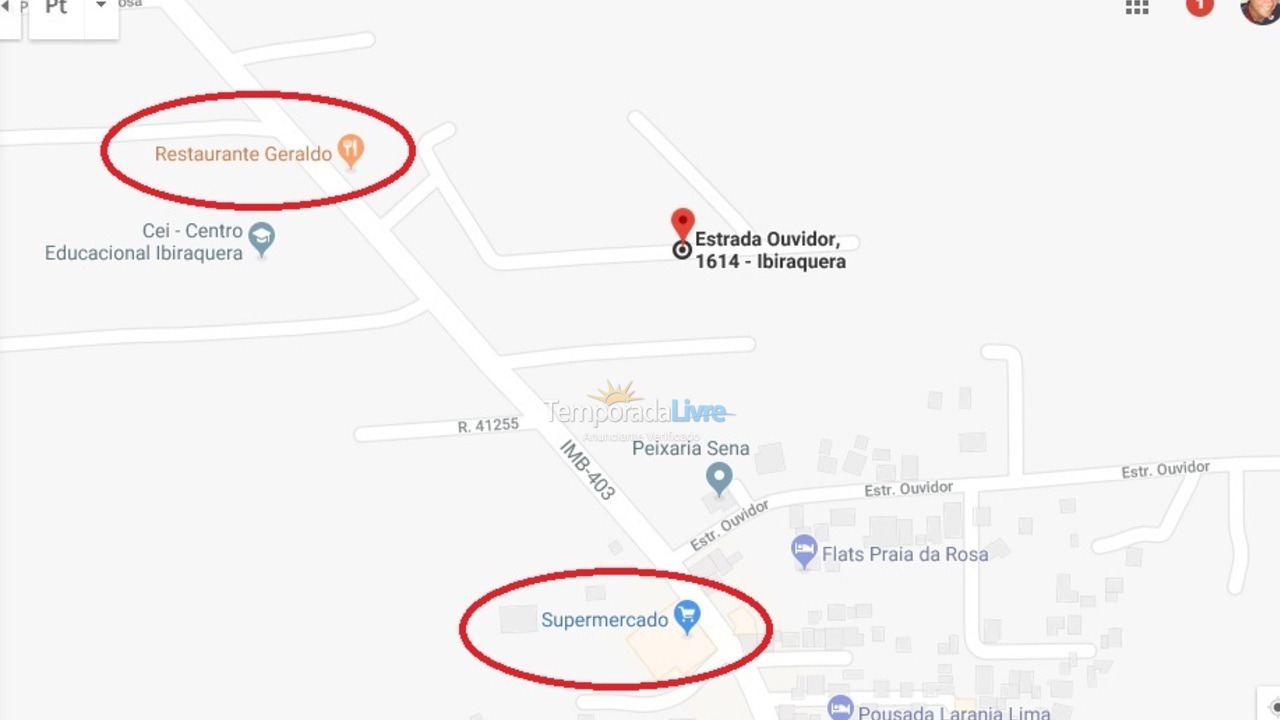 Casa para aluguel de temporada em Imbituba (Praia do Rosa)