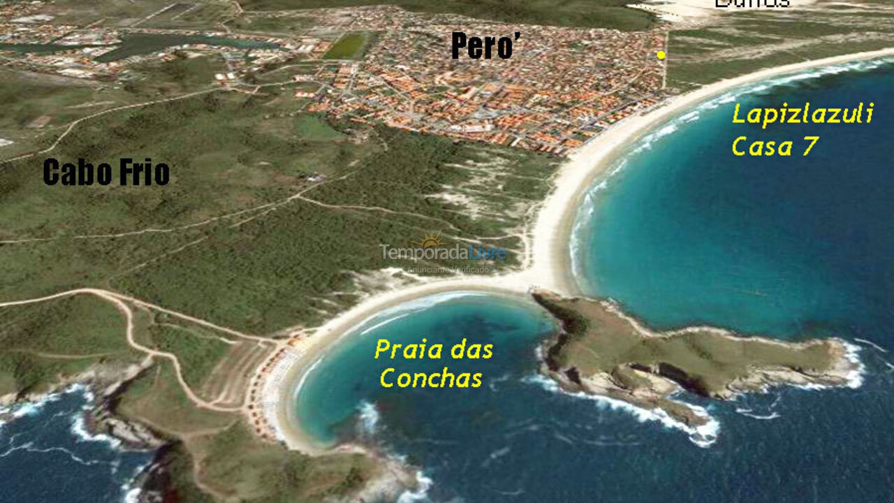House for vacation rental in Cabo Frio (Peró)