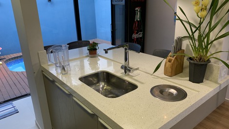 Torneira da pia com filtro de água docol