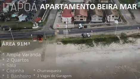 APARTAMENTO COMPLETO - FRENTE PARA O MAR!!!