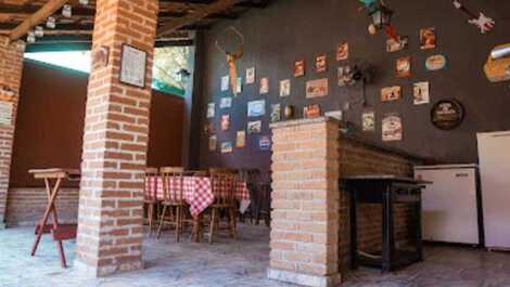 Área para assar um belo churrasco 