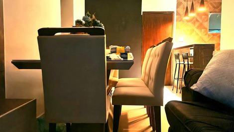 Sala de estar e jantar