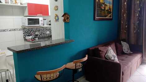 Apartamento vacacional en Praia Grande con piscina y barbacoa