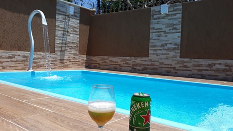 Estupenda casa de playa con piscina