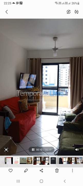 Apartamento para aluguel de temporada em Praia Grande (Aviação)