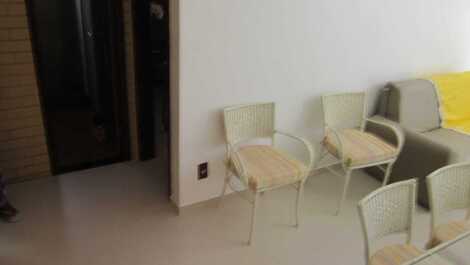 Apto um quarto com ar condicionado e vista parcial para Praia do Forte