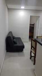 Pie apto en la arena a 100m de la playa en Vila Caiçara Praia Grande