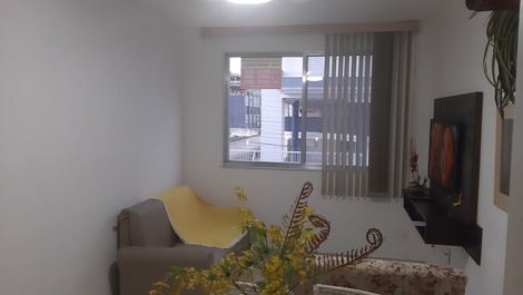 Apto um quarto com ar condicionado e vista parcial para Praia do Forte