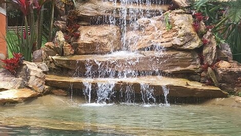 Holiday home with natural pool and waterfall