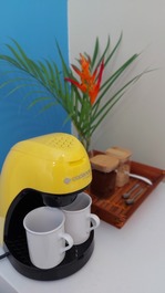 Cafeteira exclusiva da suíte 