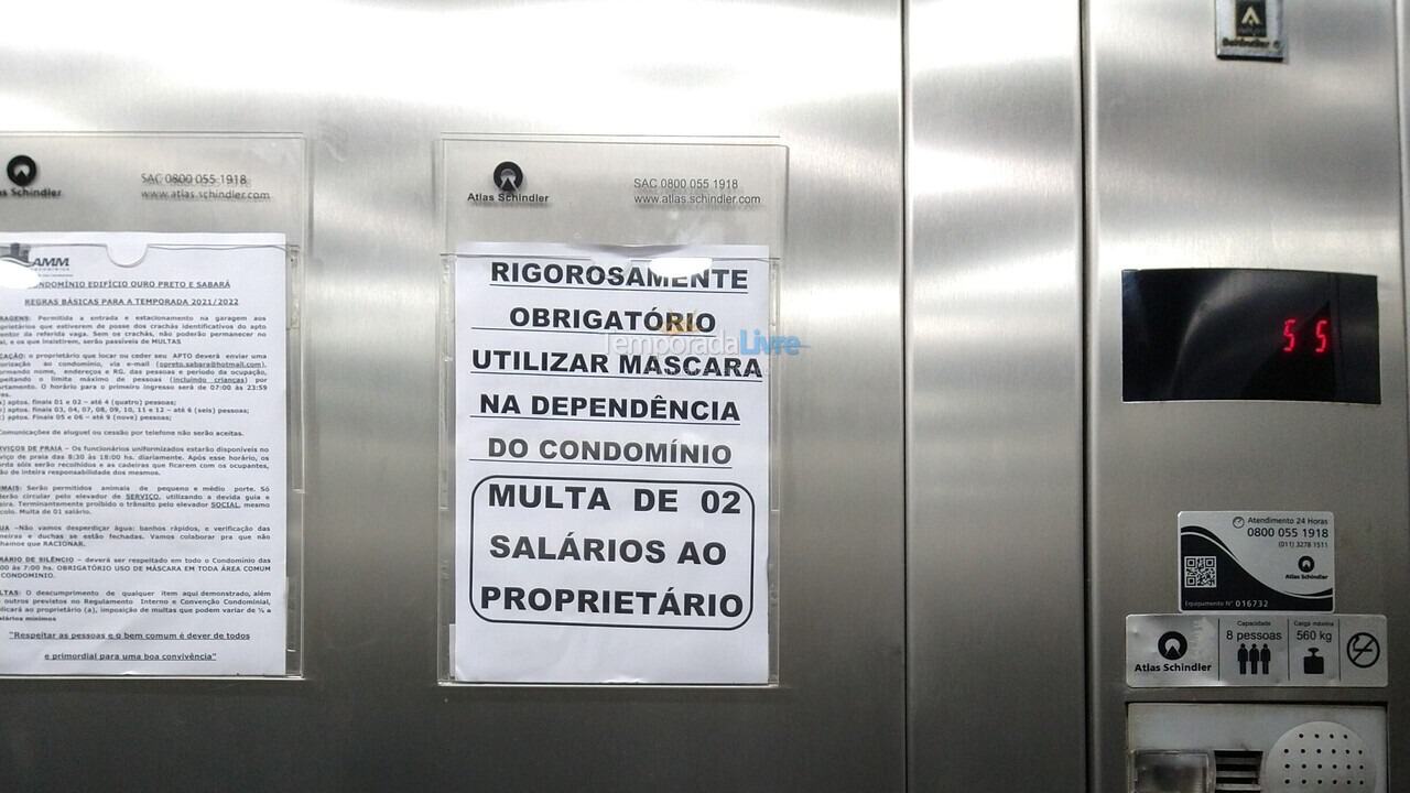 Apartamento para aluguel de temporada em Guarujá (Pitangueiras)