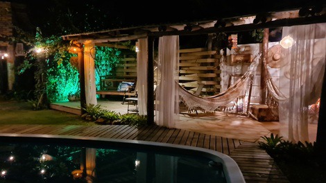 Casa d praia c piscina, jacuzzi, ampla e aconchegante na praia do rosa