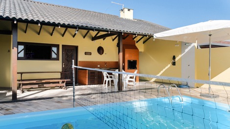 Rede/bola p/ volley piscina (biribol)